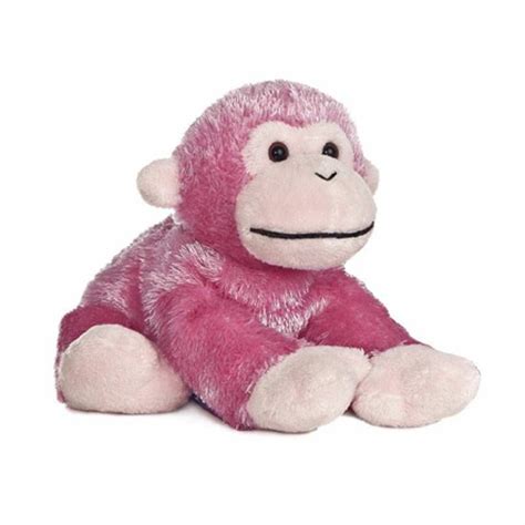 8" Aurora Plush Bright Pink Monkey Mini Flopsie Jungle Stuffed Animal Toy NEW #Aurora | Pink ...