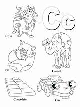 Letter C coloring Pages Of Alphabet  c Coloring sketch template