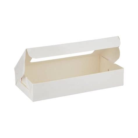 Pastry Box Rectangle w/ window 20x10x4cm - Bakers Box ME