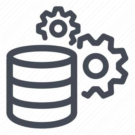 Big, compute, computing, data, database, gears icon