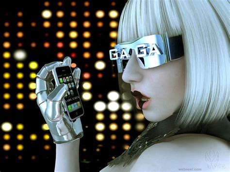 Lady Gaga Robot Sci Fi Cg Character By Eliane 10