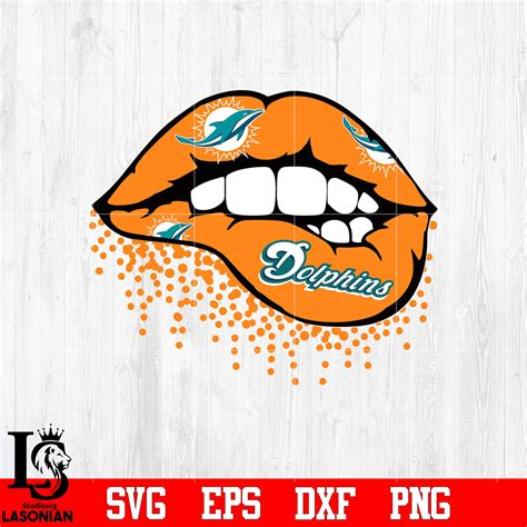 Miami Dolphins lip svg eps dxf png file – lasoniansvg