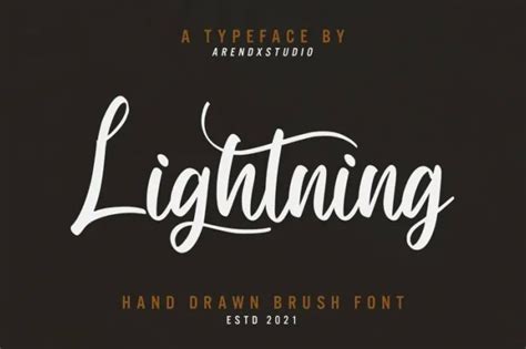 Lightning font - Dafont101