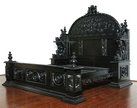 Pin by Laurie McBee on Common Kings - World | Gothic bed, Gothic decor bedroom, Gothic furniture