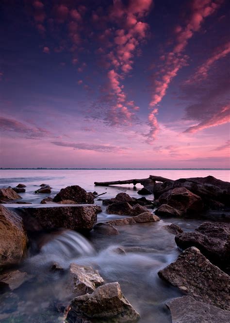 Waterfall At Sunrise Photograph by Cale Best