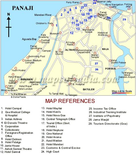 Goa Travel Map - Goa Travel Information - Goa Trip