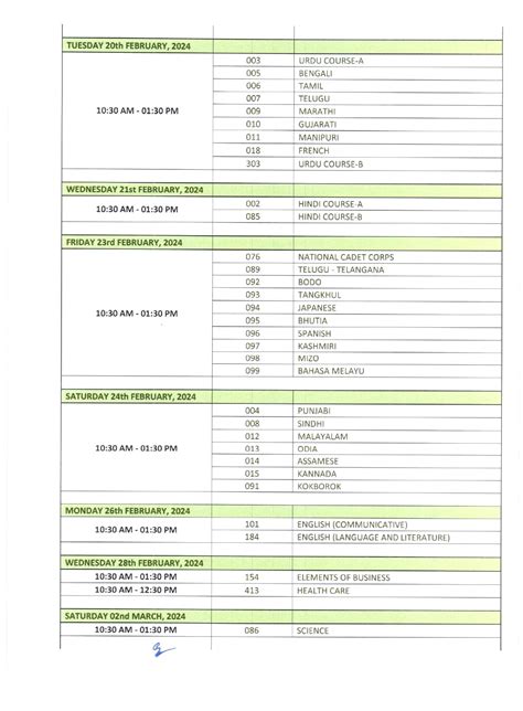 CBSE Date Sheet 2024 PDF(Released): Check CBSE Class 10 Time Table ...