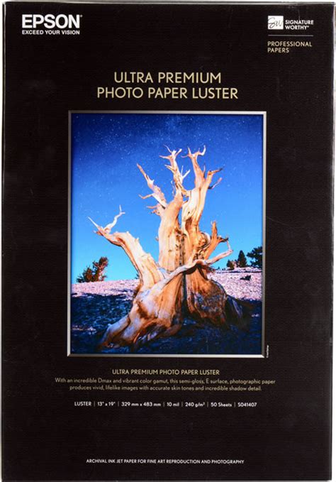 Epson S041407 Art Paper A3+ Photo Luster 50 PK - Inkjet Wholesale