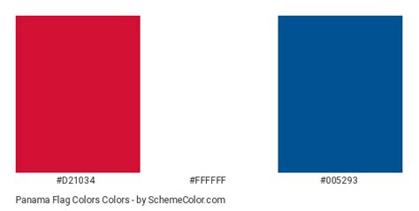 Panama Flag Colors » Country Flags » SchemeColor.com