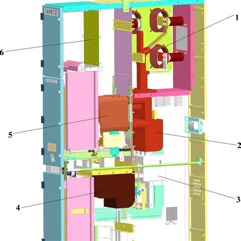 High-voltage switchgear virtual prototype model. 1 is the wall bushing,... | Download Scientific ...