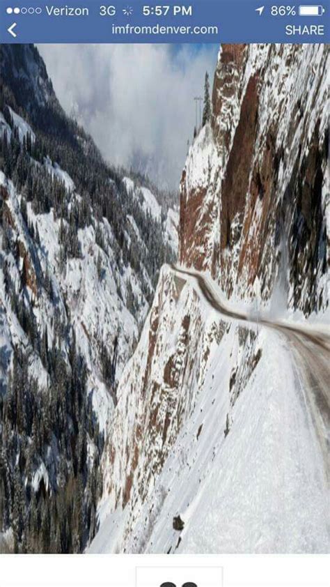 Red Mountain Pass in Colorado! No guard rails!! San Juan Mountains ...