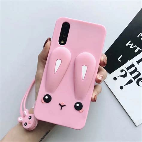 Cute 3D Silicon Cartoon Soft Cell Phone Case Cover for Huawei P20 ...