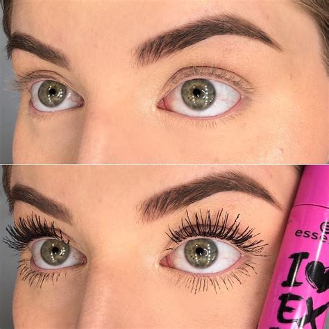 Mascara Before&After 😍💗 using @essence_cosmetics I 🖤 EXTREME crazy volume mascara! - What ...