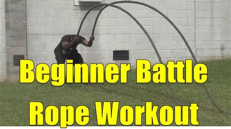 Beginner Battle Rope Workout - YouTube