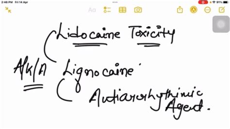 Lidocaine Toxicity | Lignocaine #179 | Nclex | Jeet On Tube | By ~ Jeet Meena - YouTube