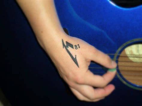 Metallica '81 \m/ | Metallica tattoo, Tattoos, M tattoos