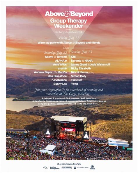 Above & Beyond Group Therapy Weekender Returns to the Iconic Gorge Amphitheatre — DJ Life Magazine