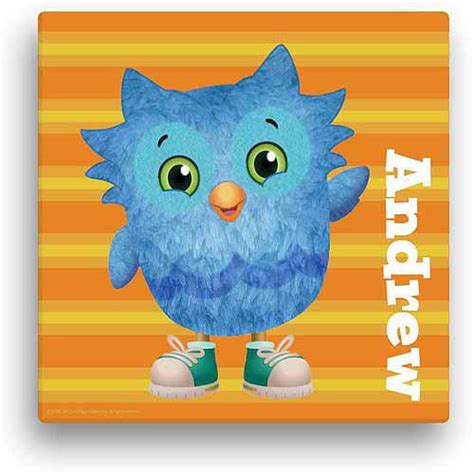 Personalized Daniel Tiger's Neighborhood O the Owl 12" x 12" Canvas ...