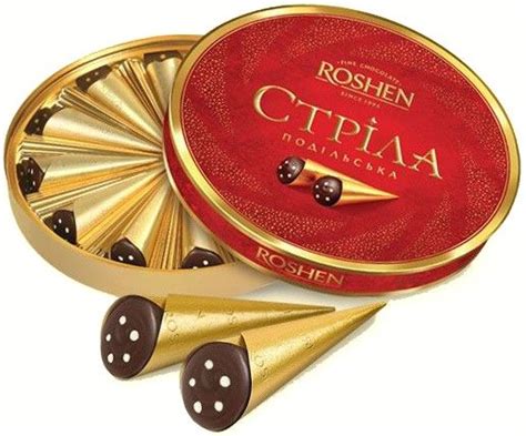 Roshen Arrow Gift Box... Χωνάκια σοκολάτας γάλακτος. Ωραίο άρωμα σοκολάτας μαζί με έντονο άρωμα ...