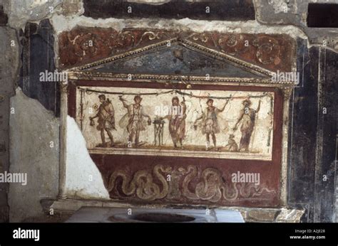 Italy Pompeii Thermopolium Fresco Stock Photo: 1945127 - Alamy