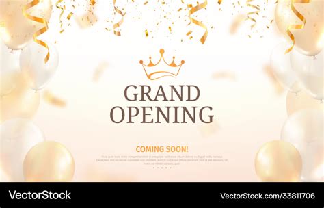 Grand opening template Royalty Free Vector Image