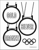Olympic Medals Coloring Page sketch template