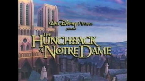 The Hunchback of Notre Dame - 1997 VHS Trailer - YouTube