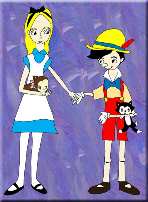 Alice and Pinocchio by FluidGirl82 on DeviantArt