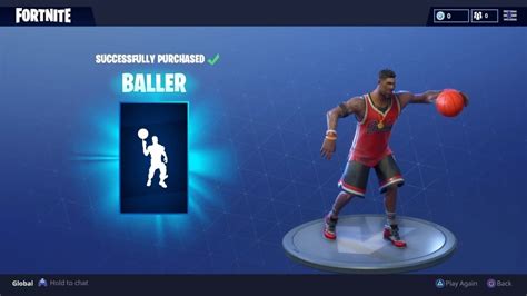 Fortnite new emote,Baller - Basketball emote - YouTube