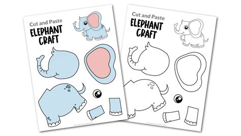 Free Printable Elephant Craft Template – Simple Mom Project