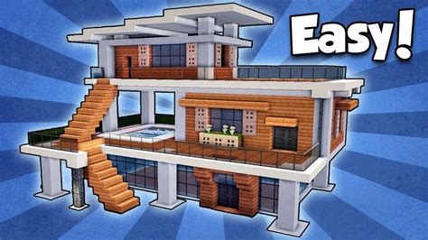 Modern House Minecraft Step By Step / Minecraft How To Build A Realistic Modern House Tutorial 7 ...