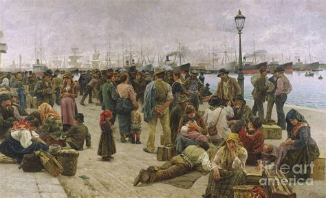 Emigrants Painting by Adolfo Tommasi - Fine Art America