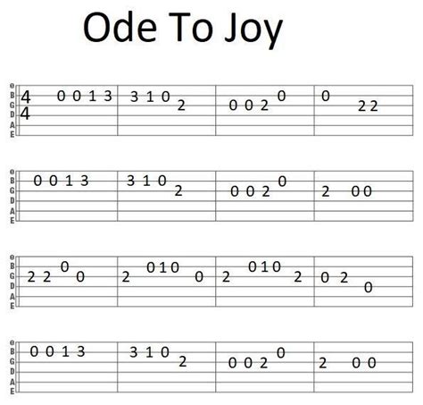 Easy Guitar Tab Ode To Joy | | music lessons for kids #musiceducation #musiced #PlayGuitarForBeg ...