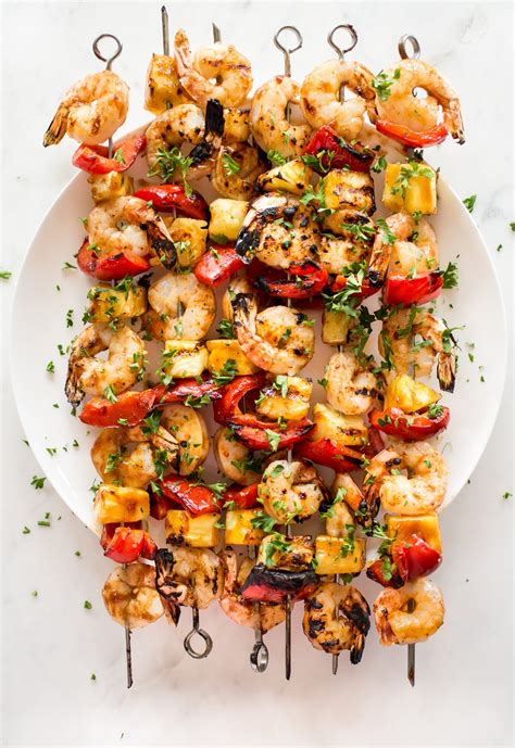 Pineapple Shrimp Skewers Recipe • Salt & Lavender