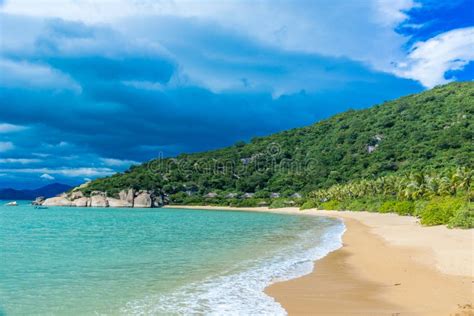 Beautiful Beach at Coast of Vietnam - Ninh Van Bay Stock Photo - Image of exotic, rest: 144028658