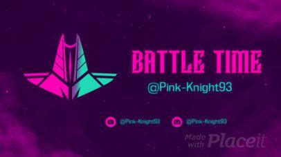 the logo for battle time pink knights, which is featured in purple and blue colors
