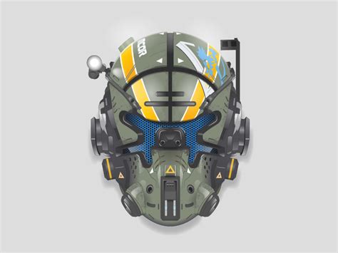 Pilot helmet from Titanfall 2 by Scott Bowman on Dribbble