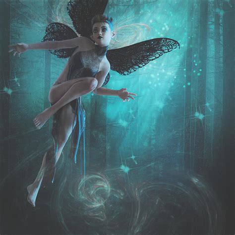 Dark Fairy Digital Art by Jennifer Donohoe - Fine Art America