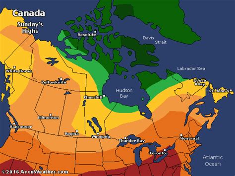 Canada Temperature, Rain and Snow Maps | Map, Snow map, Weather photos