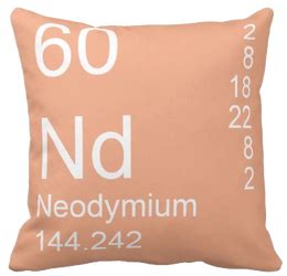 Neodymium Element Pillow in a Modern Design - ELEMENT PILLOWS