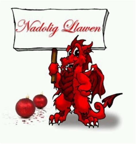 Merry Christmas in Welsh … | Merry christmas in welsh, Christmas dragon ...