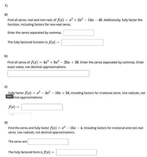 Solved a) Find all zeros, real and non-real, of | Chegg.com