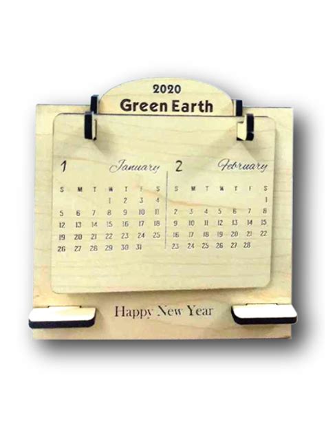 Wooden Desk Calendar-6 - PGA Bangladesh