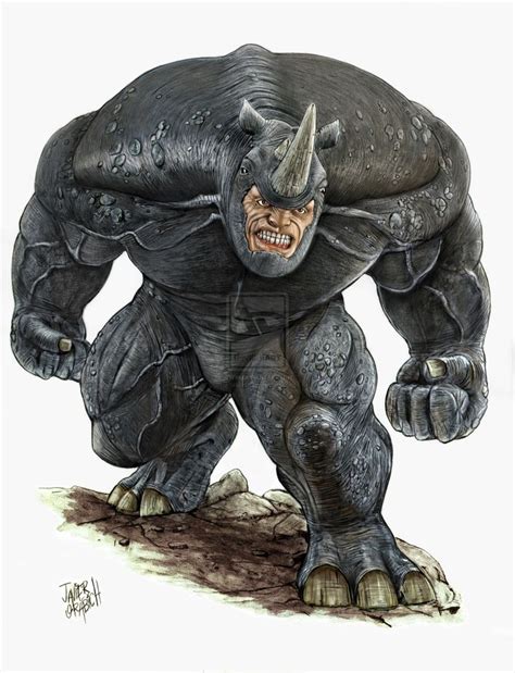 RHINO COLOR by orabich on DeviantArt | Marvel rhino, Comic book villains, Wolverine marvel