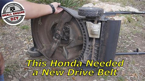 Replacing a Honda Mower Drive Belt - YouTube