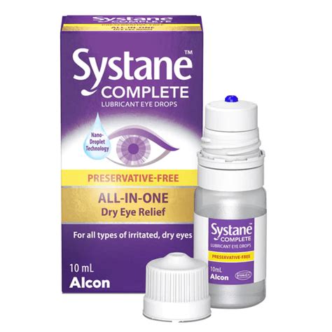 Systane Complete Lubricant and Preservative Free Eye Drops