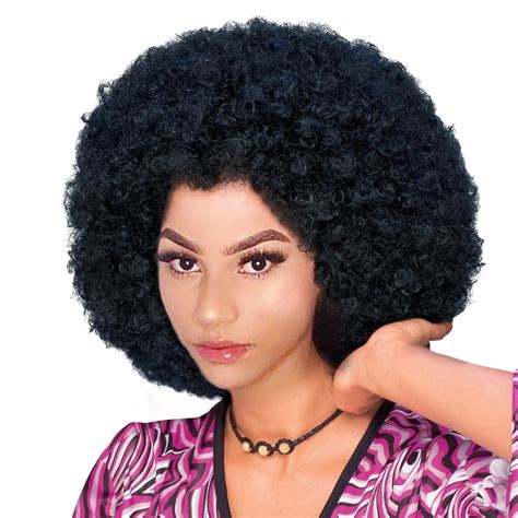 1970s Afro Wig Big Curly Hair Synthetic Retro Cosplay Wigs | Free Nude Porn Photos