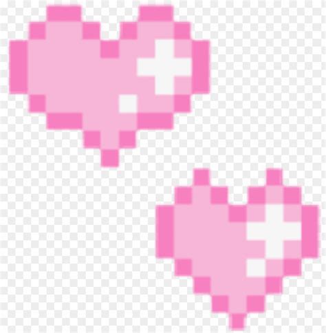 Free PNG Love Heart Pink Pixel Game Shine