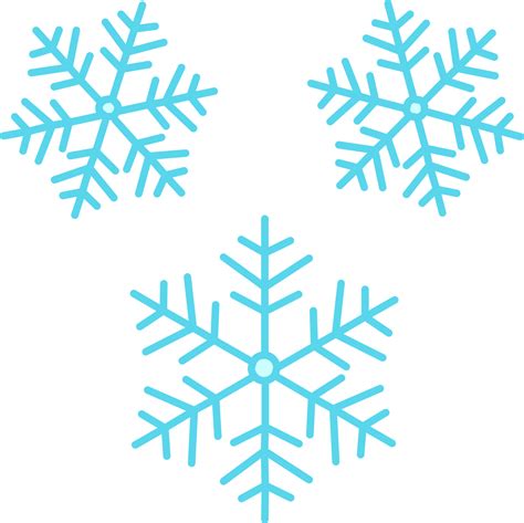 Three Icy Blue Snowflake PNG Image - PurePNG | Free transparent CC0 PNG ...