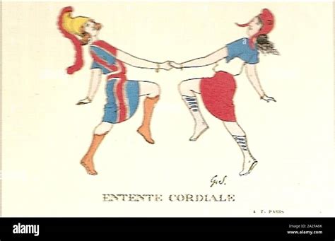 Entente Cordiale dancing Stock Photo - Alamy